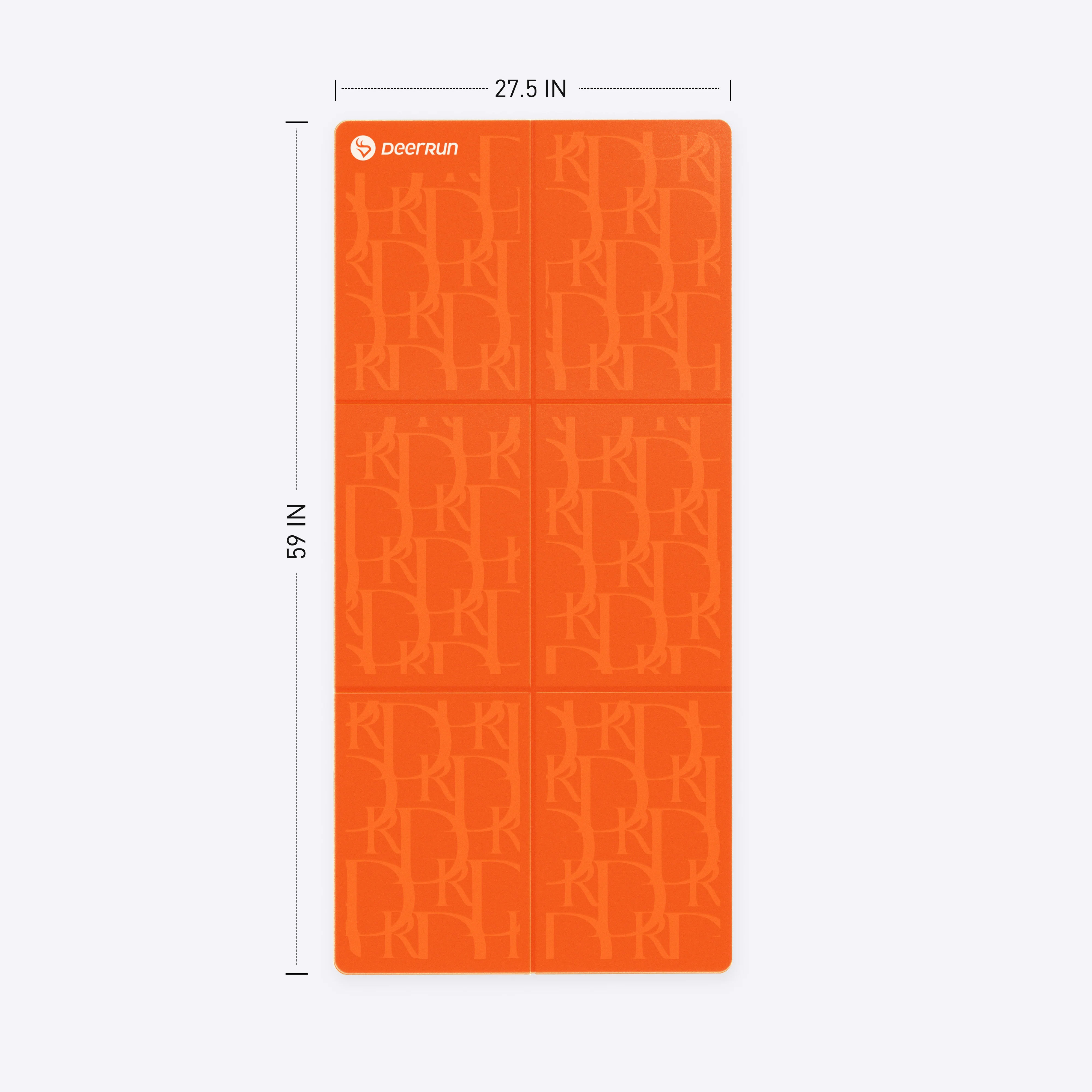 Orange Vibe DeerRun® Sprint Mat: A1 Pro-Specific, Foldable, Floor-Protecting - Image 2